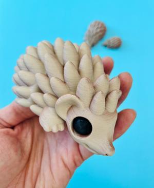 little hedgehog — articulated flexi print-in-place fidget animal