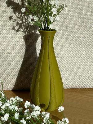 Simple Fuzzy Striped Vase  (Multi-Texture)