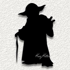 yoda force star  WALL ART HOME DECORstl