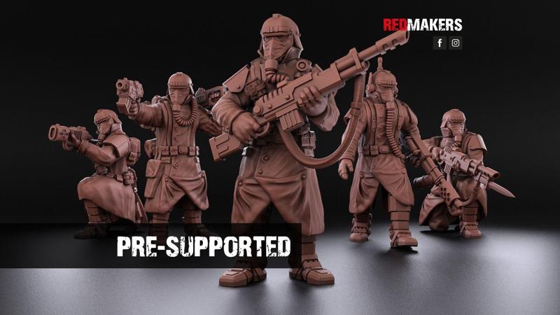Death squad of the Imperial force Bionic legs