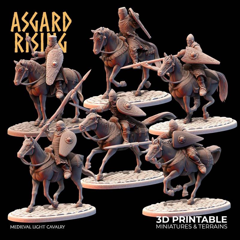 MEDIEVAL: Medieval Light Cavalry /Modular/ /Pre-supported/