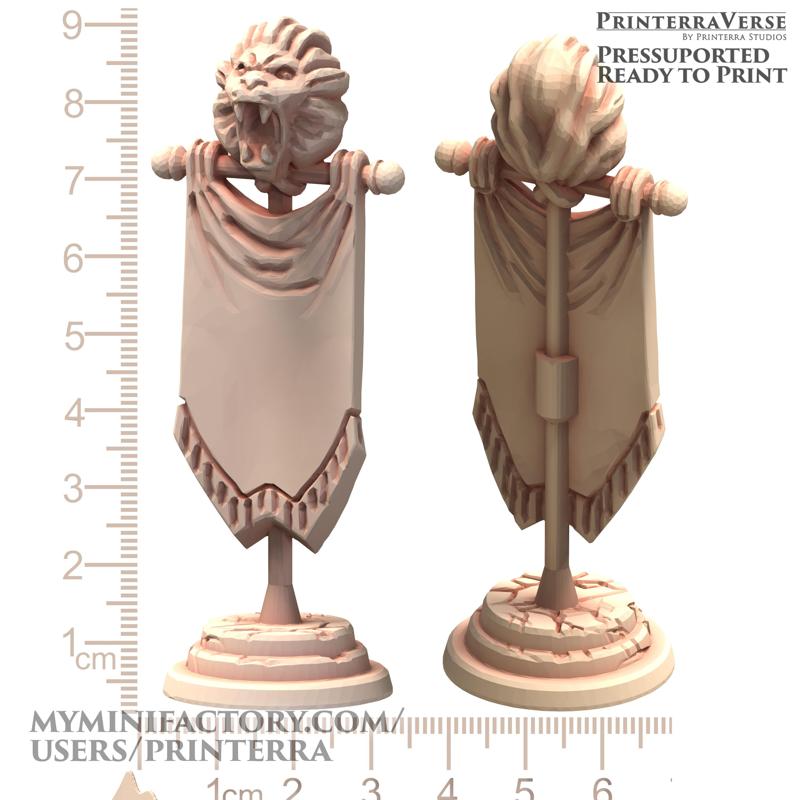 004 ROMAN Imperial Lion Banner Objective