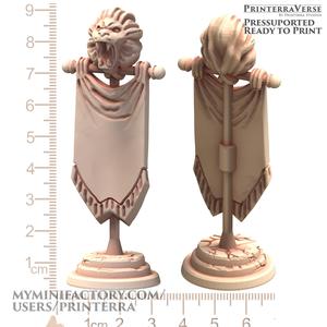 004 ROMAN Imperial Lion Banner Objective