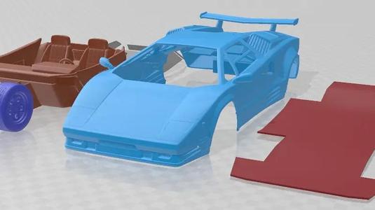 Lamborghini Countach LP 500 Anniversary Bonneville Printable Car
