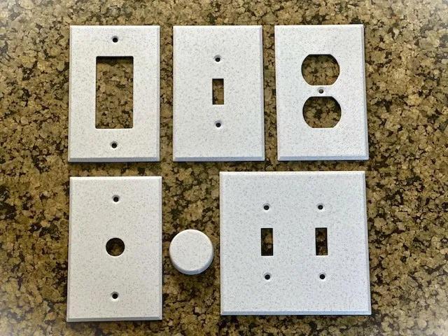 Electrical Wall Plates Outlet Covers and Light Dimmer Knob   