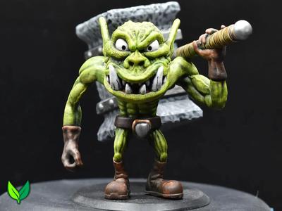 Orc Berserker of Vogland – 28mm Fantasy Miniature (Presupported + Unsupported) by VogMan   