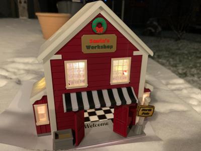 Santa’s Workshop at the North Pole Diorama Setting