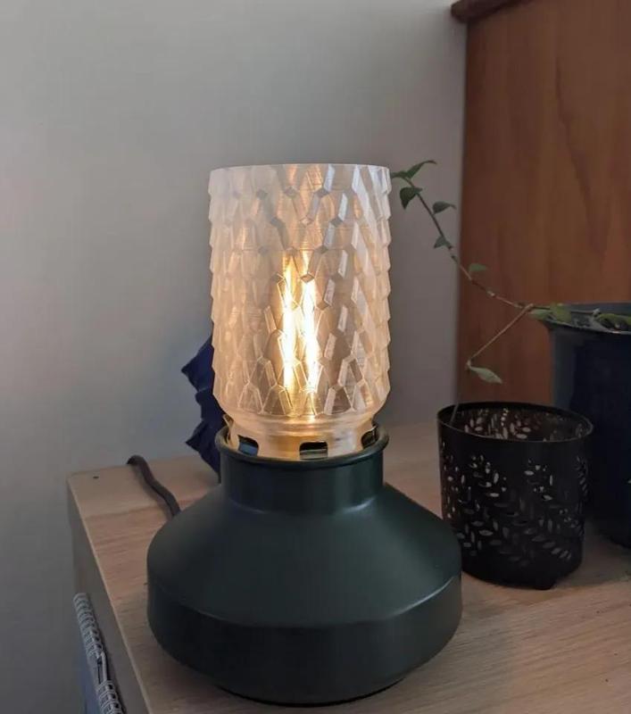 Cell geometric lamp shade for Ikea Tarnaby