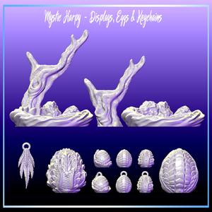 Harpy Eggs, Nest Displays and Keychains