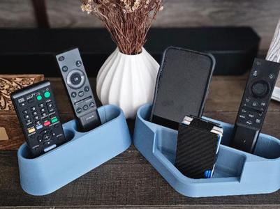 Remote holder, cellphone caddy with tray.