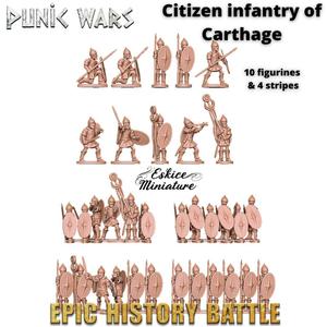 Citizen infantry of Carthage – 15mm EHB