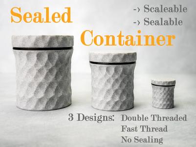 Container Sealable, Screwable, Scaleable & Strong