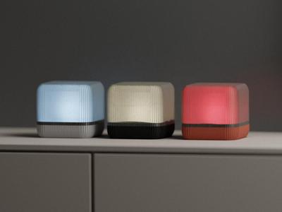 Modern Lamp. Wireless or Wired RGB Cube Light