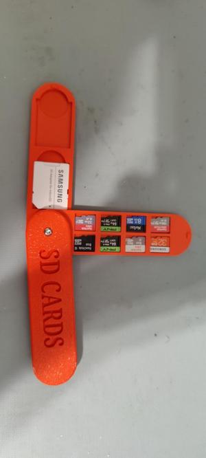 SD card swivel holder