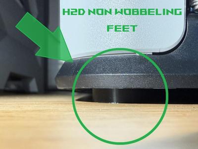 Bambu Lab H2D solid anti vibration TPU Feet
