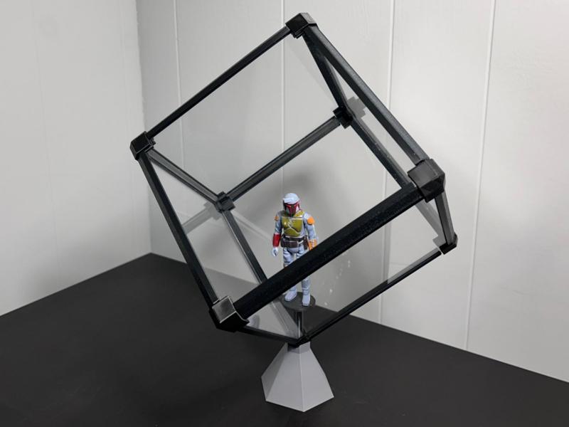 Plexiglass Cube Model Display Components