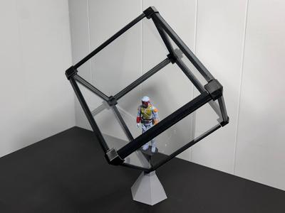 Plexiglass Cube Model Display Components
