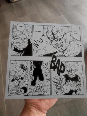 Vegeta and Trunks Hueforge Manga Panel