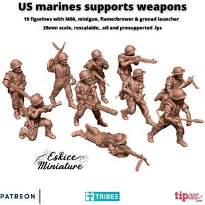 US marine for vietnam war with Supports weapons – 28mm