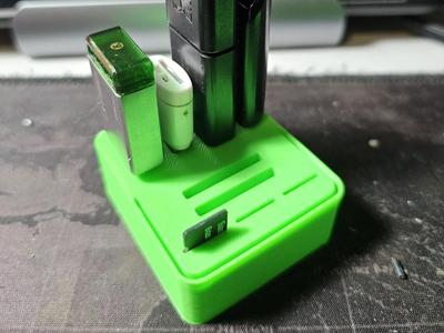 PenDrive and microSD card Holder