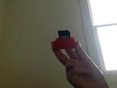 Gridfinity SD Card Holder 1×0.5×6