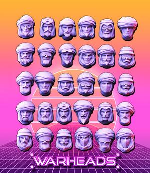Turbans for everyone! Desert Warriors! – Sand combat specialists! [30 heads]