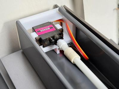 Simple yet Effective and Invisible Smart Tilt Control for 50mm Wooden Blinds (Hornbach/Soluna) with Servo