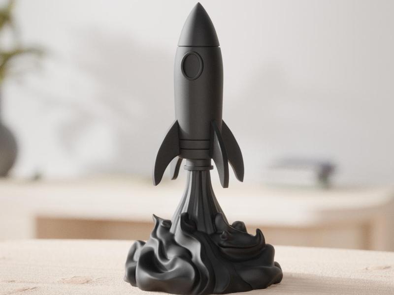 Futuristic Blastoff Rocket for Space Enthusiasts