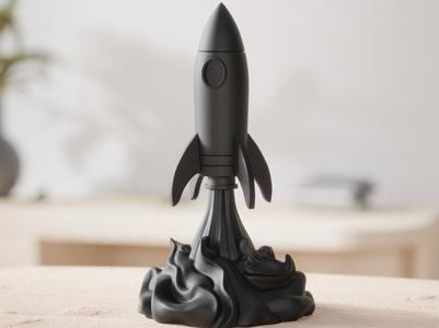 Futuristic Blastoff Rocket for Space Enthusiasts