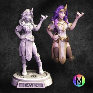 Female Warlock – Fayla pact of the Celestial Unicorn ( Unicorn themed celestial warlock )