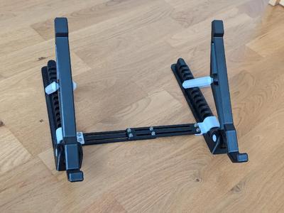 Adjustable connector for Adjustable laptop stand