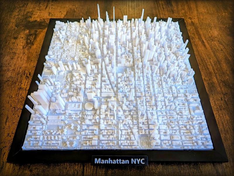 New York City Manhattan Square 3D Miniature
