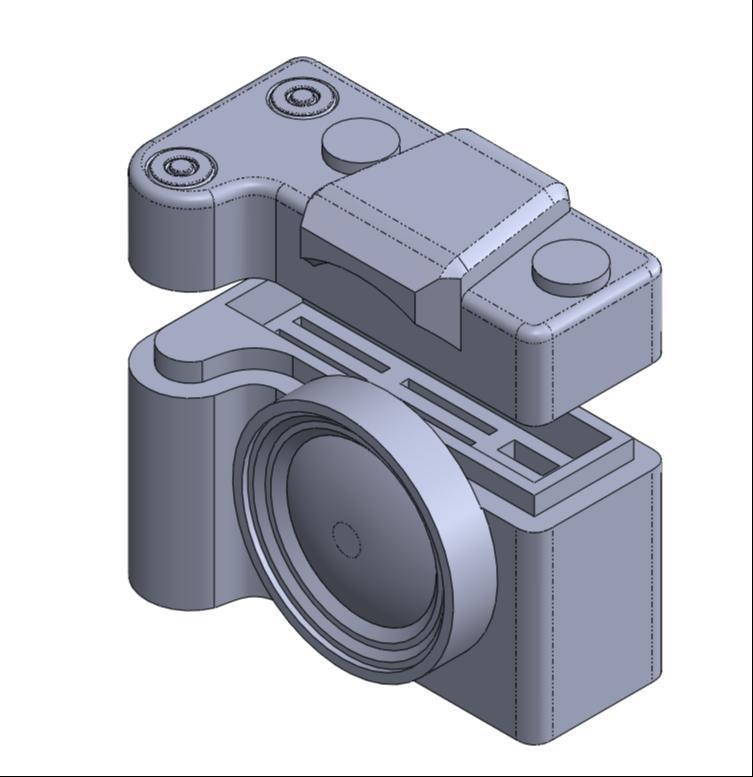 DSLR Camera themed SD and USB Storage Holder