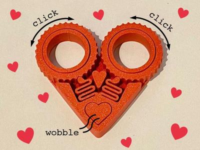 Valentine’s Heart Fidget Clicker Toy