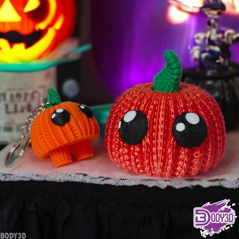 Crocheted Pumpkin & Keychain