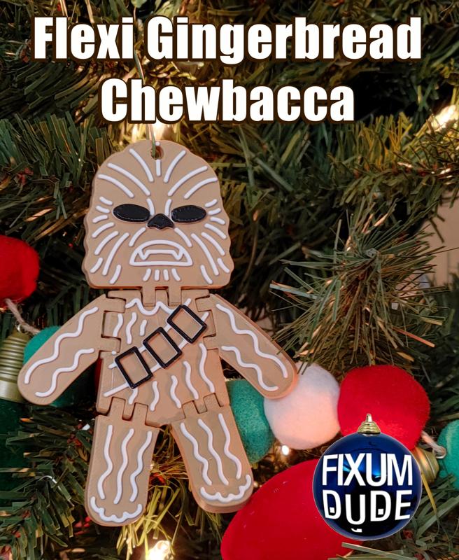 Flexi Gingerbread Chewbacca Ornament