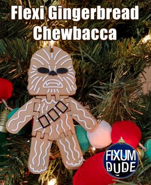 Flexi Gingerbread Chewbacca Ornament