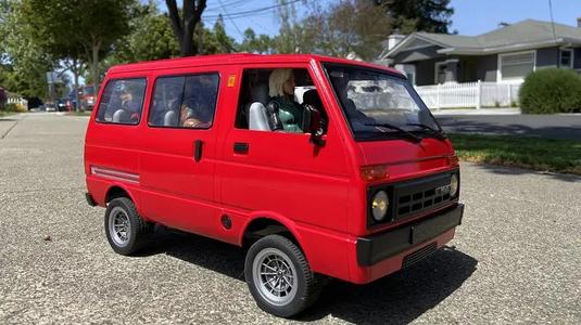 WPL D42 Daihatsu Kei Van Door Panels and Emblems