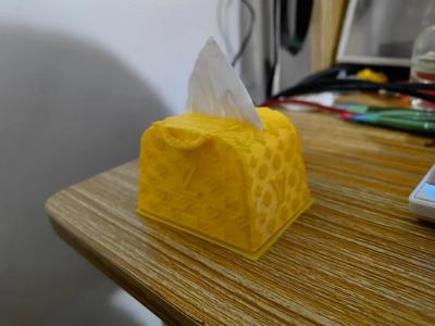 LV bag tissue box