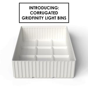 Corrugated Gridfinity Light Bins (No vase mode)