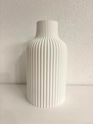 Vase Ceramic Style ribbed