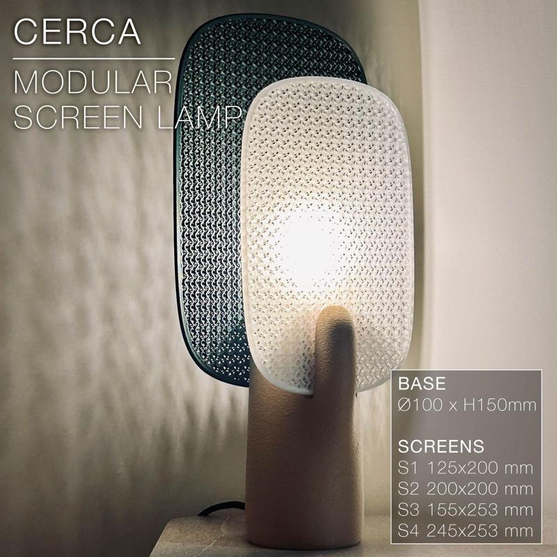 CERCA |  Modular Screen Table Lamp E14, E26, E27