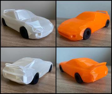 Low-poly Toyota Supra