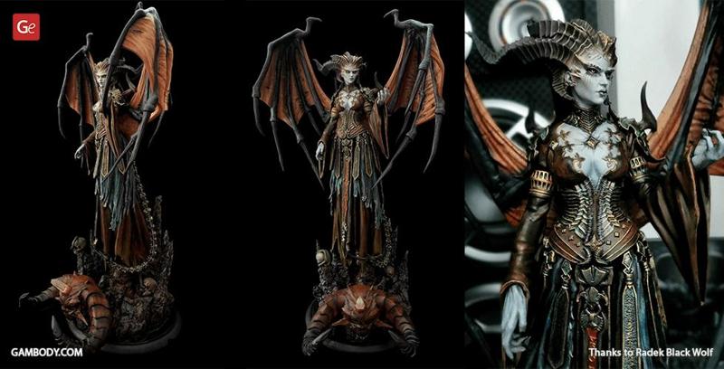 Lilith Diablo IV STL files for 3D Printing | Assembly Model