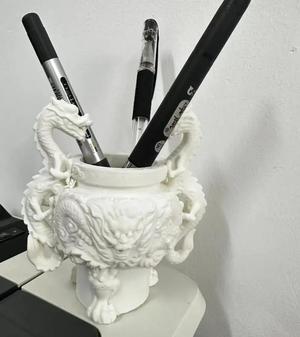 Double Dragon Three-legged Pen Holder