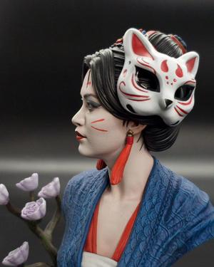 AIKA STL bust of asian woman