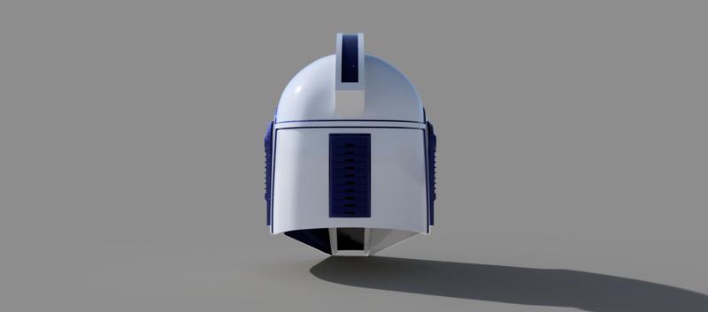 The Guardian: Custom made Mandalorian Helmet STL File (3D Print File)