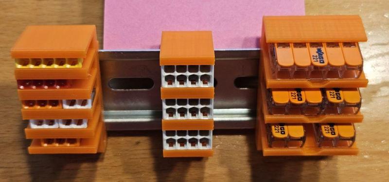 Wago 221 / 2273 Hutschienen Halter ( Wago 221 / 2273 Din Rail Mount )