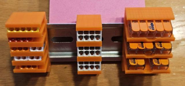 Wago 221 / 2273 Hutschienen Halter ( Wago 221 / 2273 Din Rail Mount )