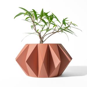 The Koni Planter Pot with Drainage Tray & Stand: Modern and Unique Home Decor for Plants